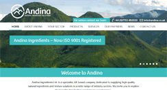 Desktop Screenshot of andina.co.uk