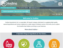 Tablet Screenshot of andina.co.uk